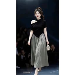 Áo Bigsize Nữ Tú Mỡ Thiết Kế Kiểu Cổ Cao Hở Vai Moni Đi Chơi Đi Tiệc Đủ Size 45-80kg AT0151 1