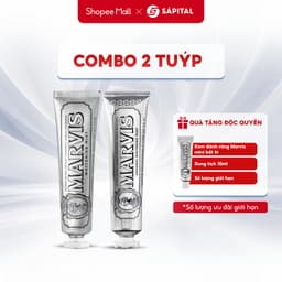 Combo 2 tuýp Kem đánh răng Marvis - Hỗ trợ làm trắng răng 1