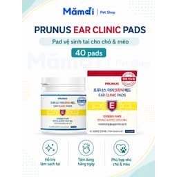 Bông Vệ Sinh Tai Prunus Ear Clinic Pad 40 Miếng Cho Chó Mèo | Lau Tai Sạch Dịu Nhẹ Hàn Quốc 9