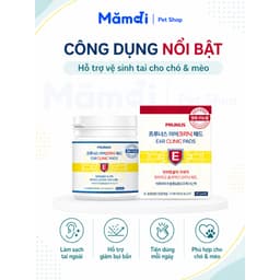 Bông Vệ Sinh Tai Prunus Ear Clinic Pad 40 Miếng Cho Chó Mèo | Lau Tai Sạch Dịu Nhẹ Hàn Quốc 6