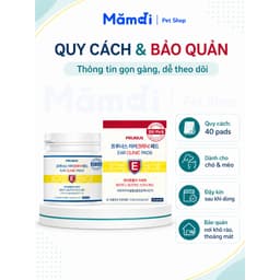 Bông Vệ Sinh Tai Prunus Ear Clinic Pad 40 Miếng Cho Chó Mèo | Lau Tai Sạch Dịu Nhẹ Hàn Quốc 7
