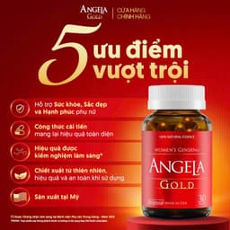 Viên Uống ANGELA GOLD Hỗ Trợ Sức Khỏe, Nội Tiết Tố, Đẹp Da Và Sinh Lý Nữ Từ Mỹ 3