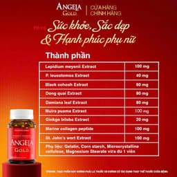 Viên Uống ANGELA GOLD Hỗ Trợ Sức Khỏe, Nội Tiết Tố, Đẹp Da Và Sinh Lý Nữ Từ Mỹ 5