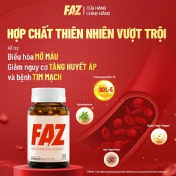 Hộp 30v - Viên Uống FAZ Ecogreen Hỗ Trợ Giảm Mỡ Máu, Điều Hòa Tim Mạch 5