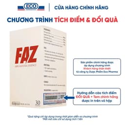 Hộp 30v - Viên Uống FAZ Ecogreen Hỗ Trợ Giảm Mỡ Máu, Điều Hòa Tim Mạch 8