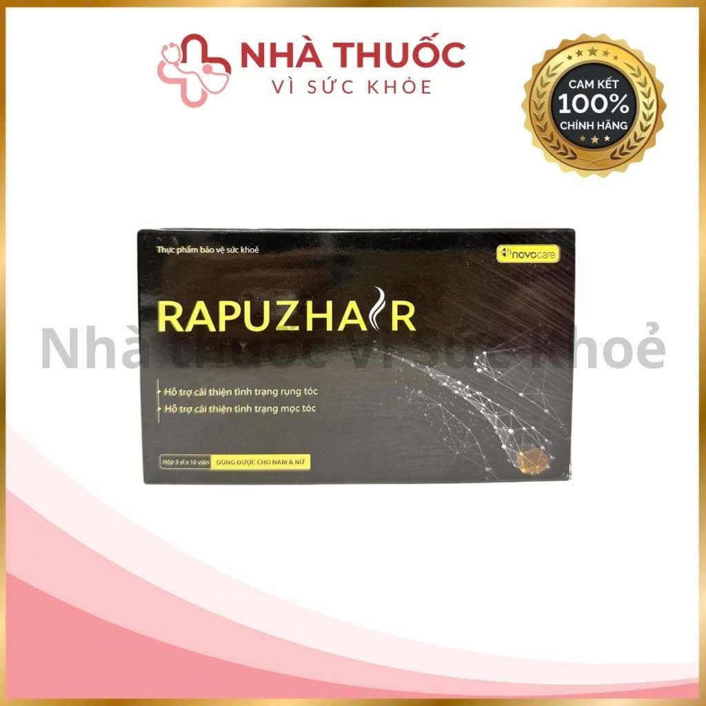 ✅[Chính Hãng] RAPUZHAIR viên uống hỗ trợ cải thiện tình trạng rụng tóc, giúp mọc tóc, giúp tóc chắc khoẻ (Hộp 30 viên)