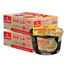 [COMBO SỐC] Combo 2 Thùng 24 Tô Phở Bò/ Phở Gà Thịt Thật VIFON 90gr Tiện Lợi và Đủ Dinh Dưỡng 6