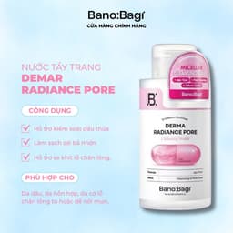 Nước Tẩy Trang Hỗ Trợ Loại Bỏ Bụi Bẩn, Cấp Ẩm Cho Làn Da Chắc Khỏe Bano:Bagi Derma 500ml Hàn Quốc 4