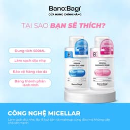 Nước Tẩy Trang Hỗ Trợ Loại Bỏ Bụi Bẩn, Cấp Ẩm Cho Làn Da Chắc Khỏe Bano:Bagi Derma 500ml Hàn Quốc 6