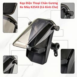 Kẹp Điện Thoại Chân Gương Xe Máy K2543/ M289 (Có Kính Che) và MT-831 (Có Mũ) 1