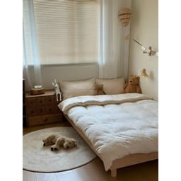 Thảm tròn lì bali trải sàn decor phòng ngủ, phòng khách sang trọng tinh tế,mặt in lì,không có lông 3