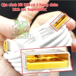 [Chính Hãng] Cáp OPPO SuperVOOC 2.0 Sạc Siêu Nhanh 6.5A 50W 65W 67W Type-C ZIN USB chân 2 tầng Lõi Vàng 6