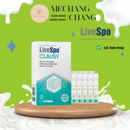 [T1/2028] Men Vi Sinh LiveSpo Clausy Bào Tử Lợi Khuẩn  Hộp 5 ống  x 5ml- Hỗ Trợ Tiêu Hóa, Giảm Đầy Hơi, Khó Tiêu 4