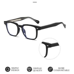 Gọng kính cận thời trang nam nữ NARO EYEWEAR  form vuông chống UV bản lề lò xo - 084600  [Quà tặng] Khăn lau 4