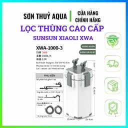 Lọc Thùng Sunsun XWA  3 Ngăn 5 Ngăn Chính Hãng - Lọc Ngoài Hồ Cá Thủy Sinh Chạy Êm Có Van Xả Cặn 7