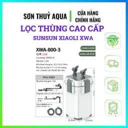 Lọc Thùng Sunsun XWA  3 Ngăn 5 Ngăn Chính Hãng - Lọc Ngoài Hồ Cá Thủy Sinh Chạy Êm Có Van Xả Cặn 8