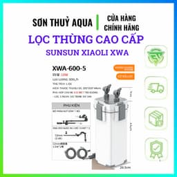 Lọc Thùng Sunsun XWA  3 Ngăn 5 Ngăn Chính Hãng - Lọc Ngoài Hồ Cá Thủy Sinh Chạy Êm Có Van Xả Cặn 6