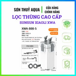 Lọc Thùng Sunsun XWA  3 Ngăn 5 Ngăn Chính Hãng - Lọc Ngoài Hồ Cá Thủy Sinh Chạy Êm Có Van Xả Cặn 5