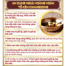 [mẫu KG-có bill ] An cung ngưu hoàng hàn quốc, hộp 10 viên hoàn 3