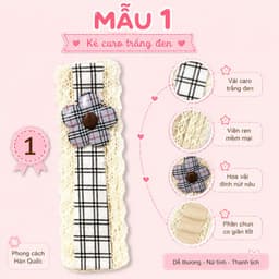Mới- Dệt Kim Hoa Velcro Tóc Thời Trang Cô Gái Ngọt Ngào Băng Đô Phụ Kiện Tóc 2