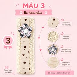 Mới- Dệt Kim Hoa Velcro Tóc Thời Trang Cô Gái Ngọt Ngào Băng Đô Phụ Kiện Tóc 5