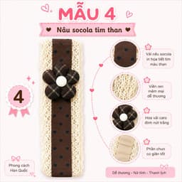 Mới- Dệt Kim Hoa Velcro Tóc Thời Trang Cô Gái Ngọt Ngào Băng Đô Phụ Kiện Tóc 4