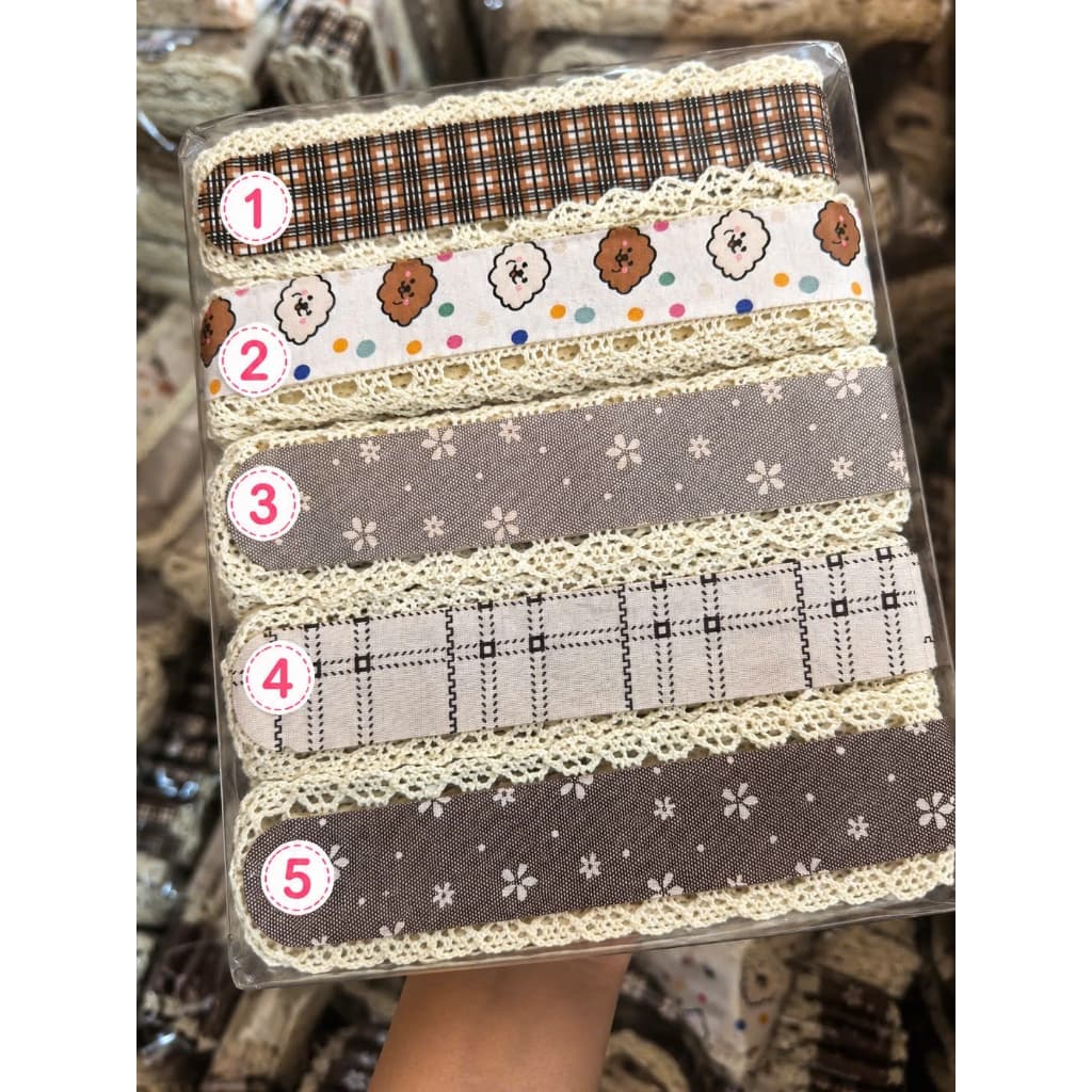 Băng Đô Quấn Tóc Đầu Hoa Pháp với Velcro và Miếng Dán Magic