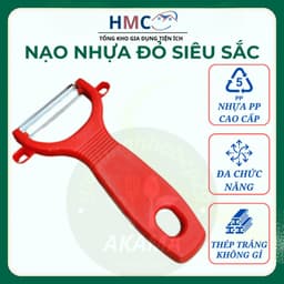 Nạo NHỰA ĐỎ Cầm Tay Tiện Lợi - Gọt Dưa, Gọt Hoa Quả Dễ Dàng cho Nhà Bếp 1