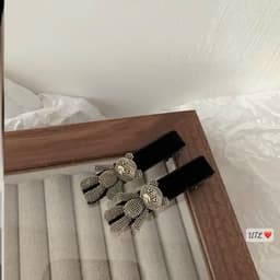 🖤🖤🖤Set 2 kẹp mái nhung kiểu dáng mới 4