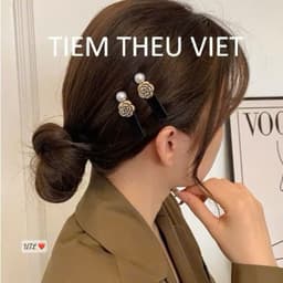 🖤🖤🖤Set 2 kẹp mái nhung kiểu dáng mới 3