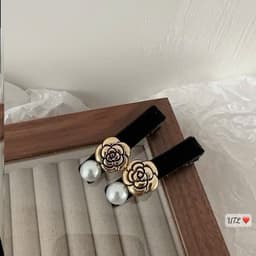 🖤🖤🖤Set 2 kẹp mái nhung kiểu dáng mới 6