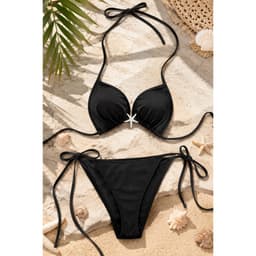 tặng sao biển set bikini 2 mảnh BASIC ĐƠN GIẢN CHO NỮ ĐI BIỂN BIGSIZE 85kg 2