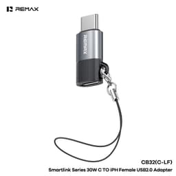 Đầu Chuyển Đổi Remax CB32-C-LF 30W Type-c ra (Li@ght@ning Cái) và UA36D C-L Trong Suốt. LMS 1
