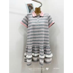 <Đầm Bầu Quynhanhhouse> (NH CLOTHING)Váy suông Váy cotton len kẻ M11893 sm 2