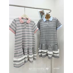 <Đầm Bầu Quynhanhhouse> (NH CLOTHING)Váy suông Váy cotton len kẻ M11893 sm 1