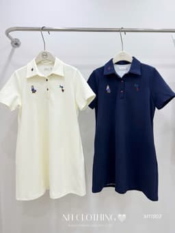 <Đầm Bầu Quynhanhhouse> (NH CLOTHING)Váy suông Váy xốp hình gấu M11903 Sm 6