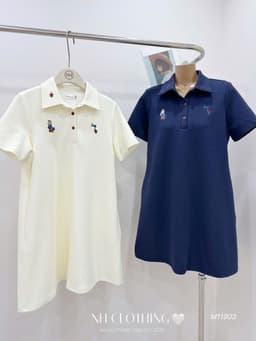 <Đầm Bầu Quynhanhhouse> (NH CLOTHING)Váy suông Váy xốp hình gấu M11903 Sm 7