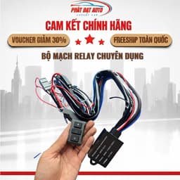 Mạch Relay 200W / 300W Cho Đèn Trợ Sáng Ô Tô, Bộ Dây Relay EX3, M30ultra Kèm Công Tắc Độc Lập 3 Nút Bấm 1