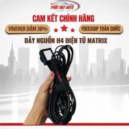 Dây Nguồn H4 Điện Tử Matrix Light | Relay Khiển Cả Âm Dương (12V-24V) | Hàng Chuẩn 1
