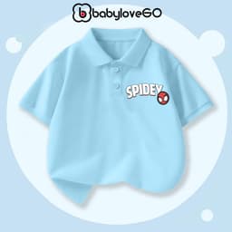 Áo polo cho bé trai BabyloveGO, áo polo cổ bẻ thanh lịch cho bé đi học đi chơi 9