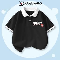 Áo polo cho bé trai BabyloveGO, áo polo cổ bẻ thanh lịch cho bé đi học đi chơi 5
