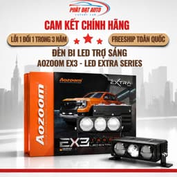 Bi LED Trợ Sáng Aozoom EX3 chính hãng, hiệu suất cao chiếu xa 95W hàng chuẩn loại 1, lỗi 1 đổi 1 trong vòng 3 năm 1