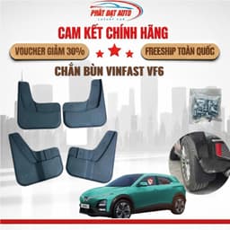 Chắn Bùn VinFast VF6 (B-Factory), Ốp Chắn Bùn Xe VF6 Nhựa PP Siêu Bền Bản Rộng 1