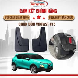 Chắn Bùn VinFast VF5 Nhựa Dẻo Cao Cấp, Ốp Chắn Bùn Bánh Xe VF5 (Bộ 4 Miếng Kèm Ốc Vít) Có Ship Hỏa Tốc 1