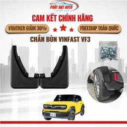 Chắn Bùn VinFast VF3 Trước Sau Nhựa ABS Cao Cấp Chuẩn Form, Ốp Chắn Bùn Xe Ô Tô VF3 (Bộ 4 Miếng) Có Ship Hỏa Tốc 1