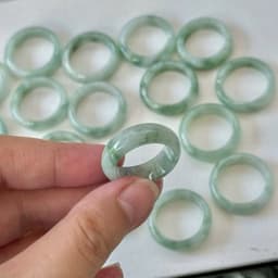 Nhẫn Cẩm Thach Xanh Táo Jadite A Size 16-19mm Tặng Kèm Hộp xinh xinh 3
