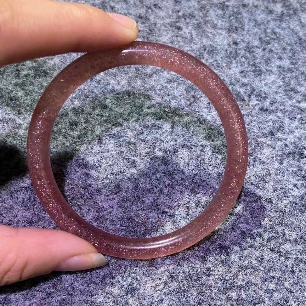 Vòng Bản Đũa T.Anh Dâu Tây Ánh Siêu đẹp Size 51-57mm Hàng Có Kiểm Định