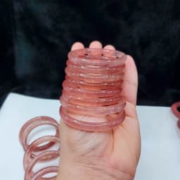 Vòng Bản Đũa T.Anh Dâu Tây Ánh Siêu đẹp Size 51-57mm Hàng Có Kiểm Định 2