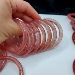 Vòng Bản Đũa T.Anh Dâu Tây Ánh Siêu đẹp Size 51-57mm Hàng Có Kiểm Định 3