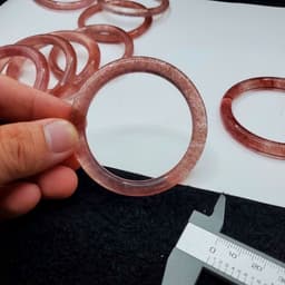 Vòng Bản Đũa T.Anh Dâu Tây Ánh Siêu đẹp Size 51-57mm Hàng Có Kiểm Định 5